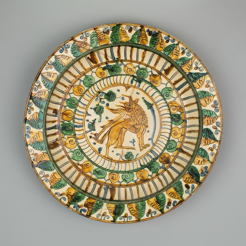 Dish with Rampant Lion