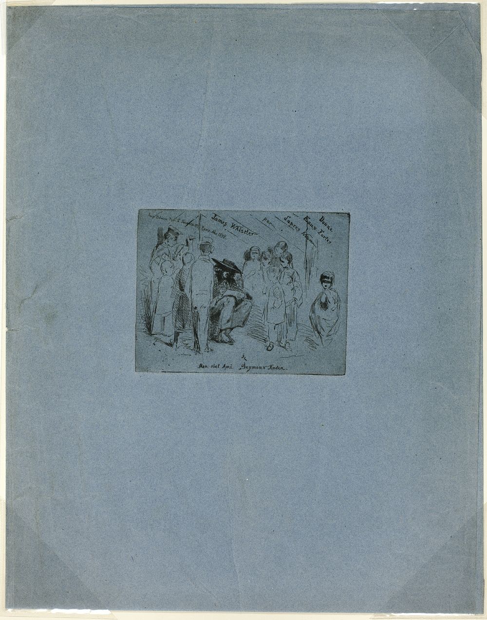 The Title Page for 'Douze Eaux Fortes d'après Nature' by James McNeill Whistler