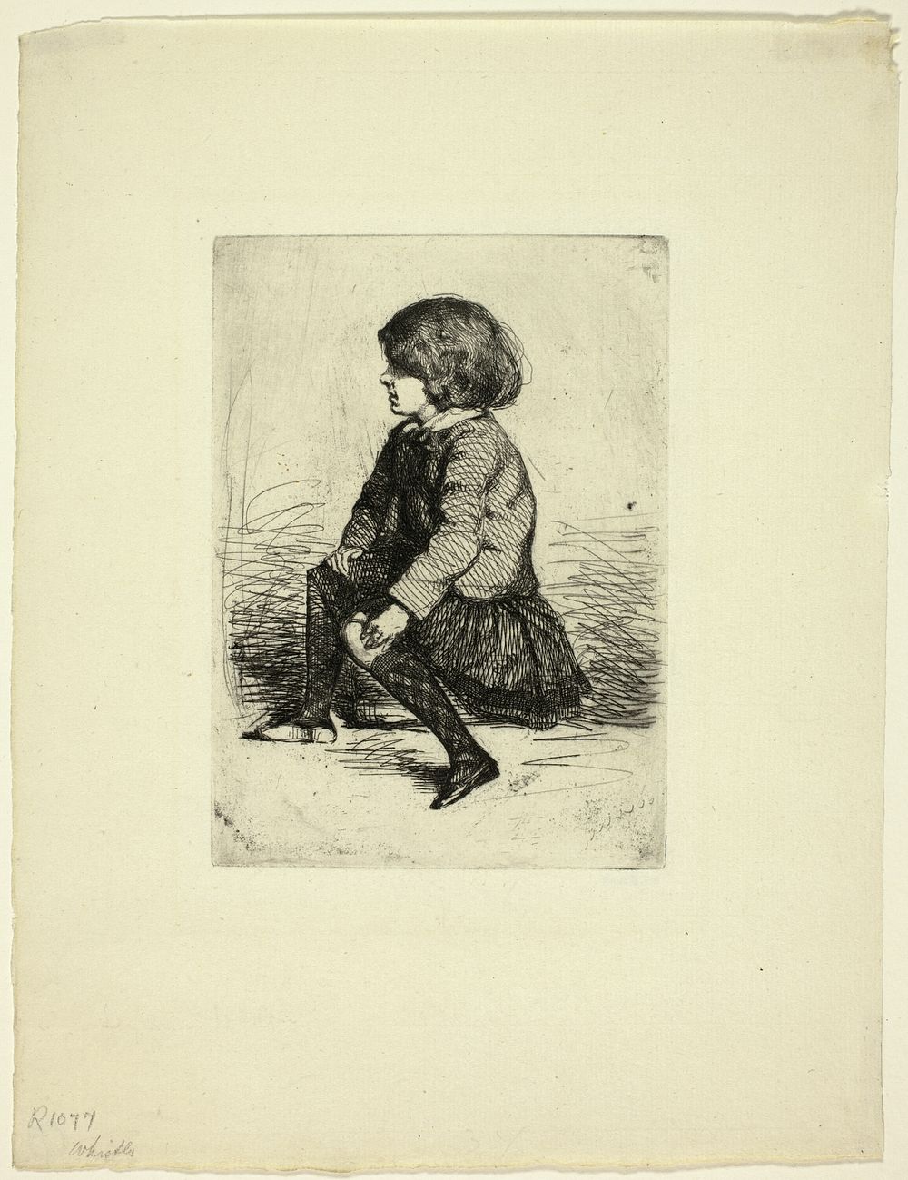 Seymour Haden, Jr, Seated by James McNeill Whistler