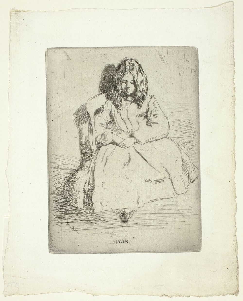 Annie, Seated by James McNeill Whistler