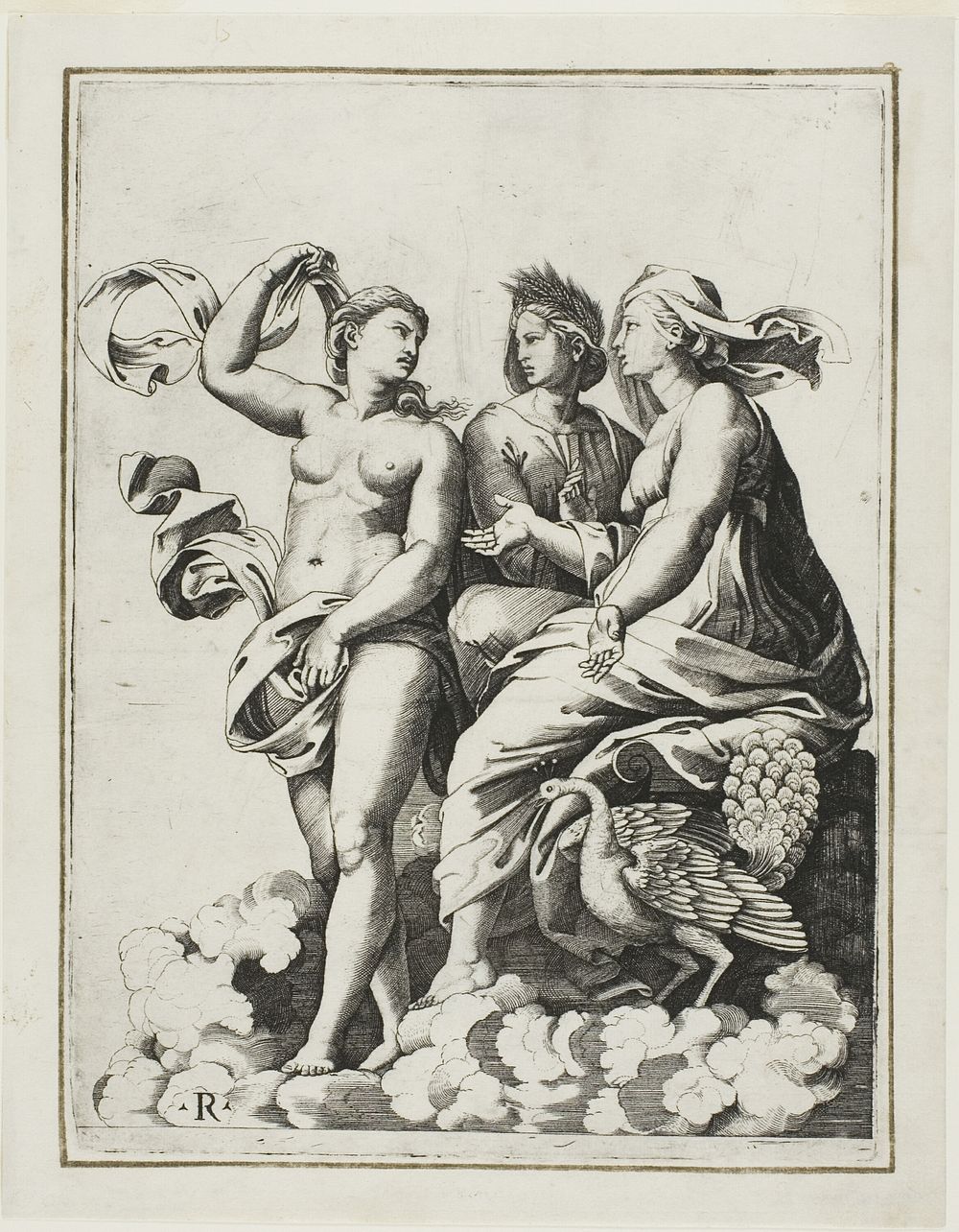 Juno, Ceres, and Psyche by Marco Dente da Ravenna