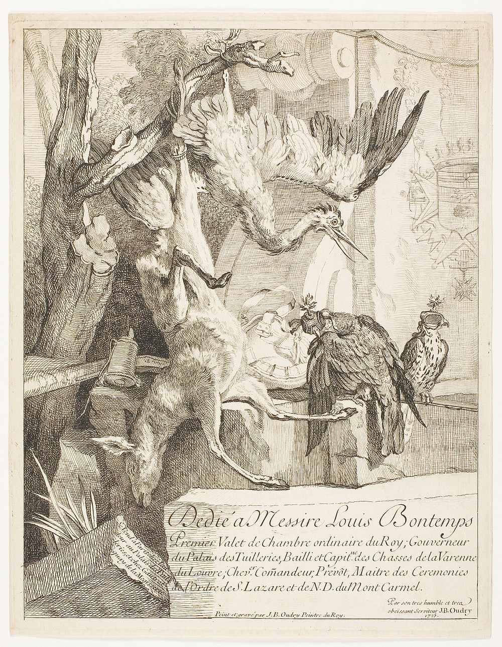 Four Hunting Subjects, No. 1 by Jean-Baptiste Oudry