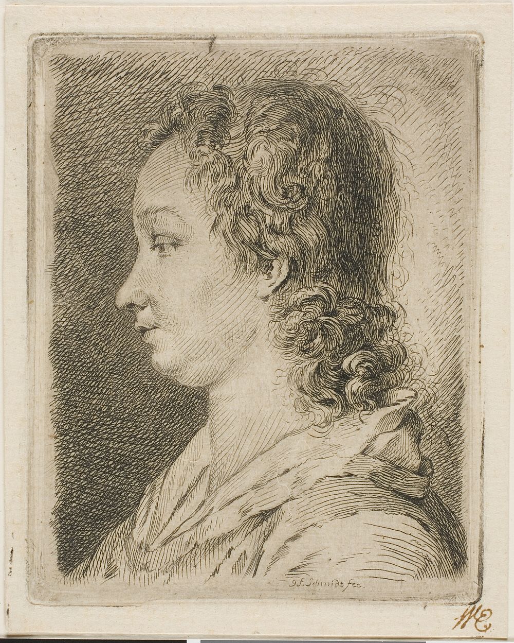 Madame Schmidt (the Artist's Wife) by Georg Friedrich Schmidt