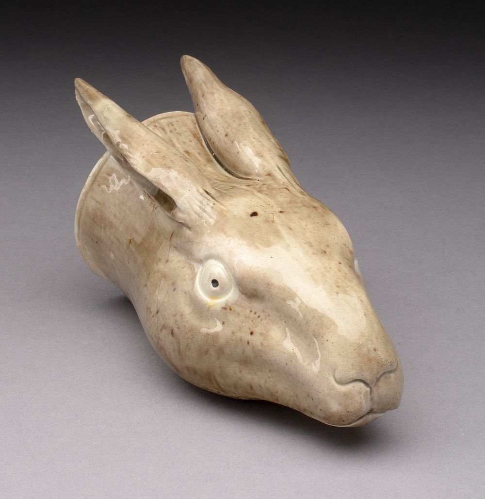Rhyton Cup in the Form of a Hare by Staffordshire Potteries