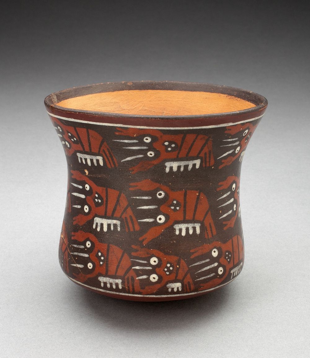Cup Depicting Rows of Lobsters or Crayfish by Nazca