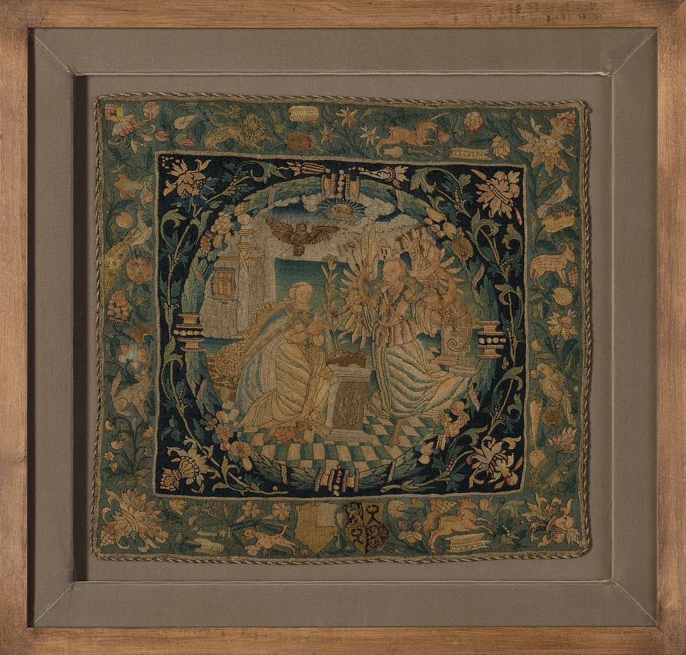 Pillow Cover (Depicting the Annunciation)