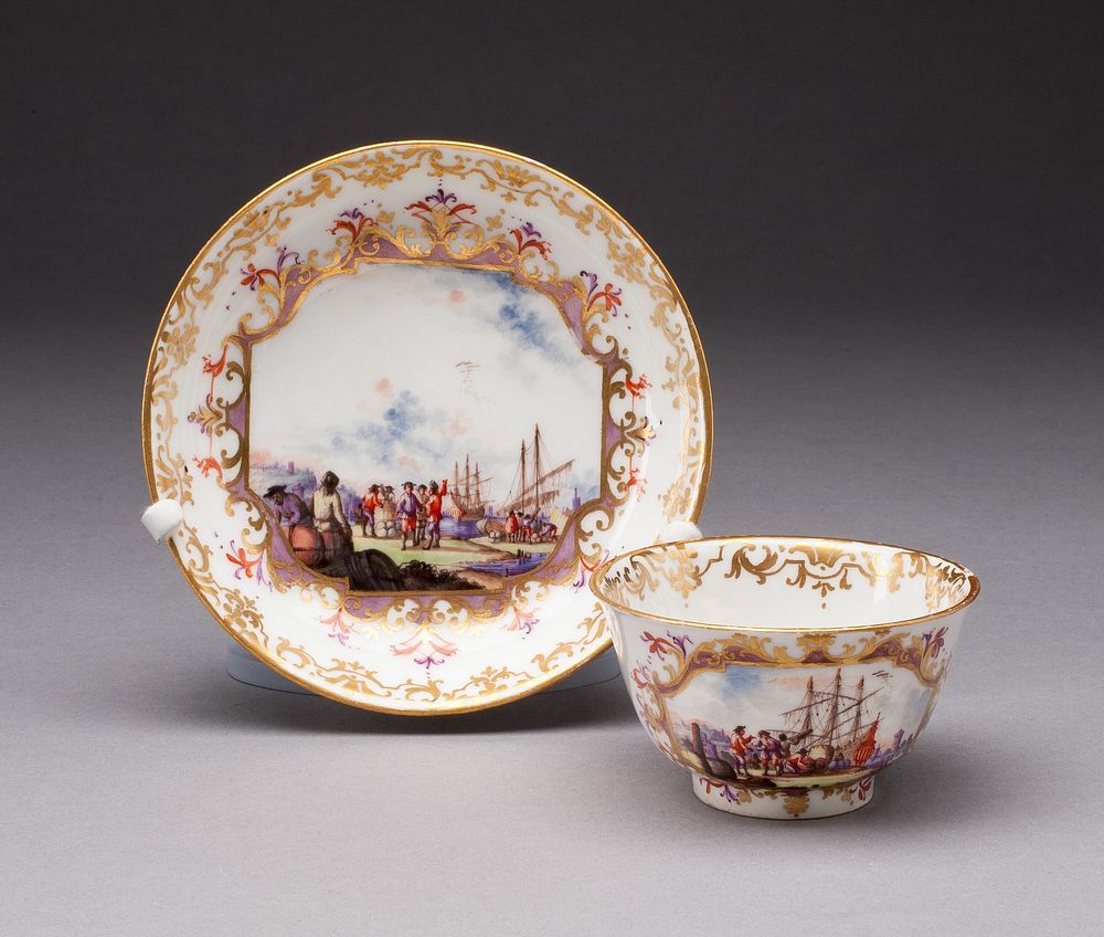 Tea Bowl and Saucer by Meissen Porcelain Manufactory (Manufacturer)