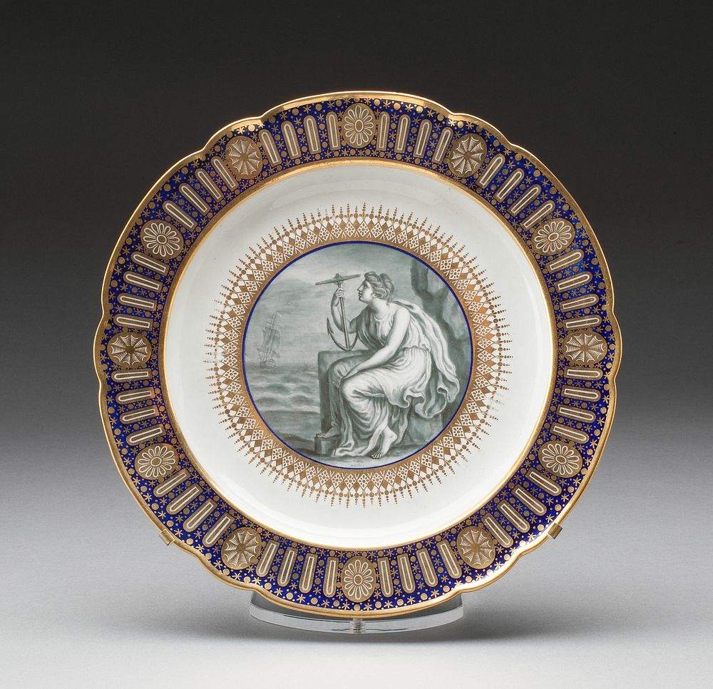 Plate from the Duke of Clarence Service by Worcester Porcelain Factory (Manufacturer)