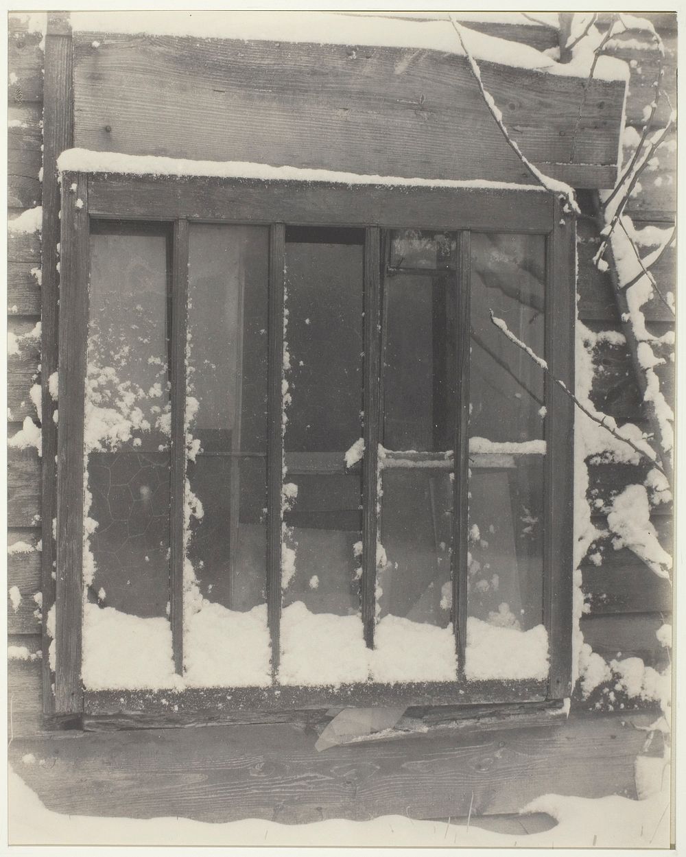 Window: Wood, Glass, Snow by Alfred Stieglitz