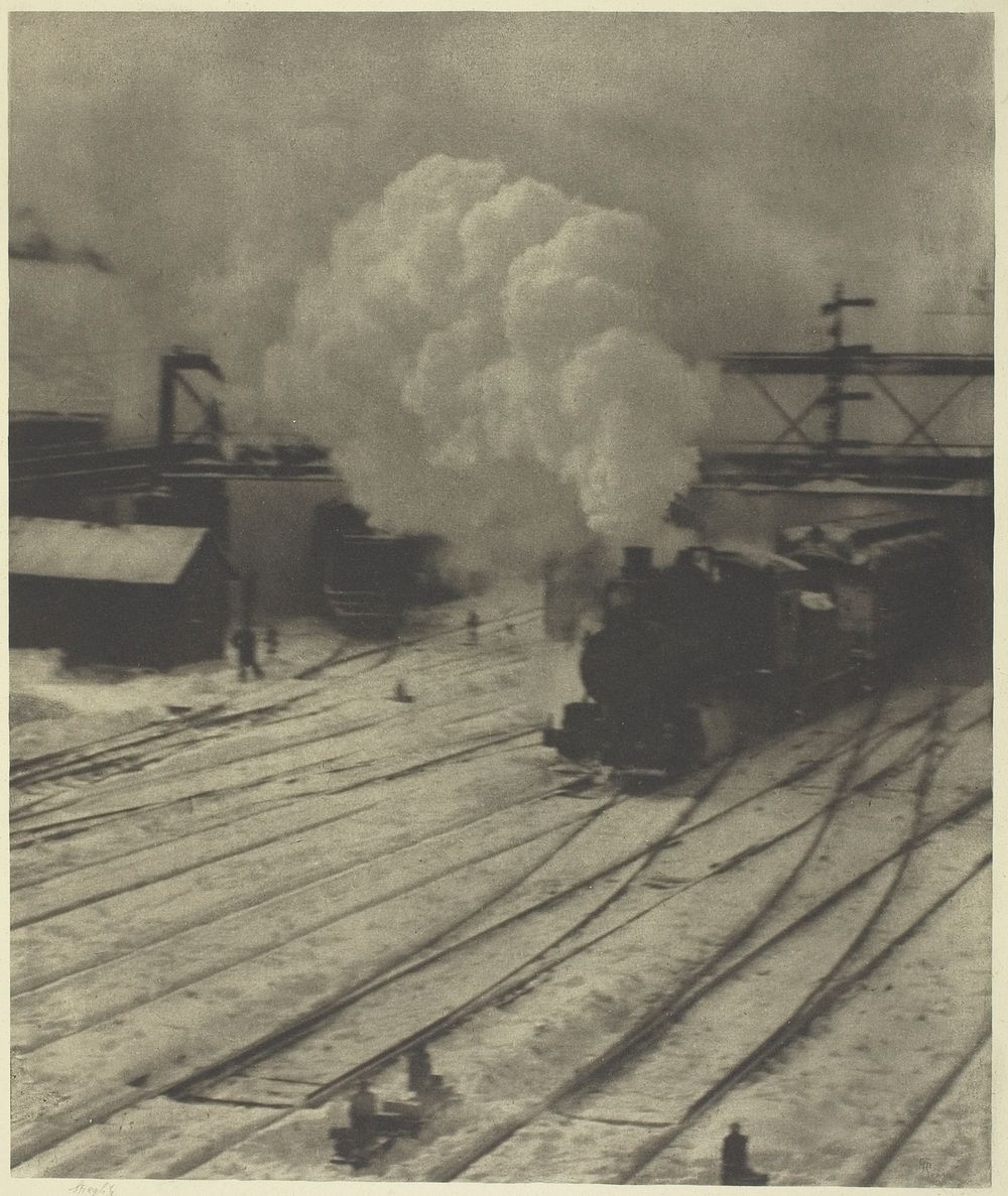 The Railroad Yard, Winter by Alfred Stieglitz