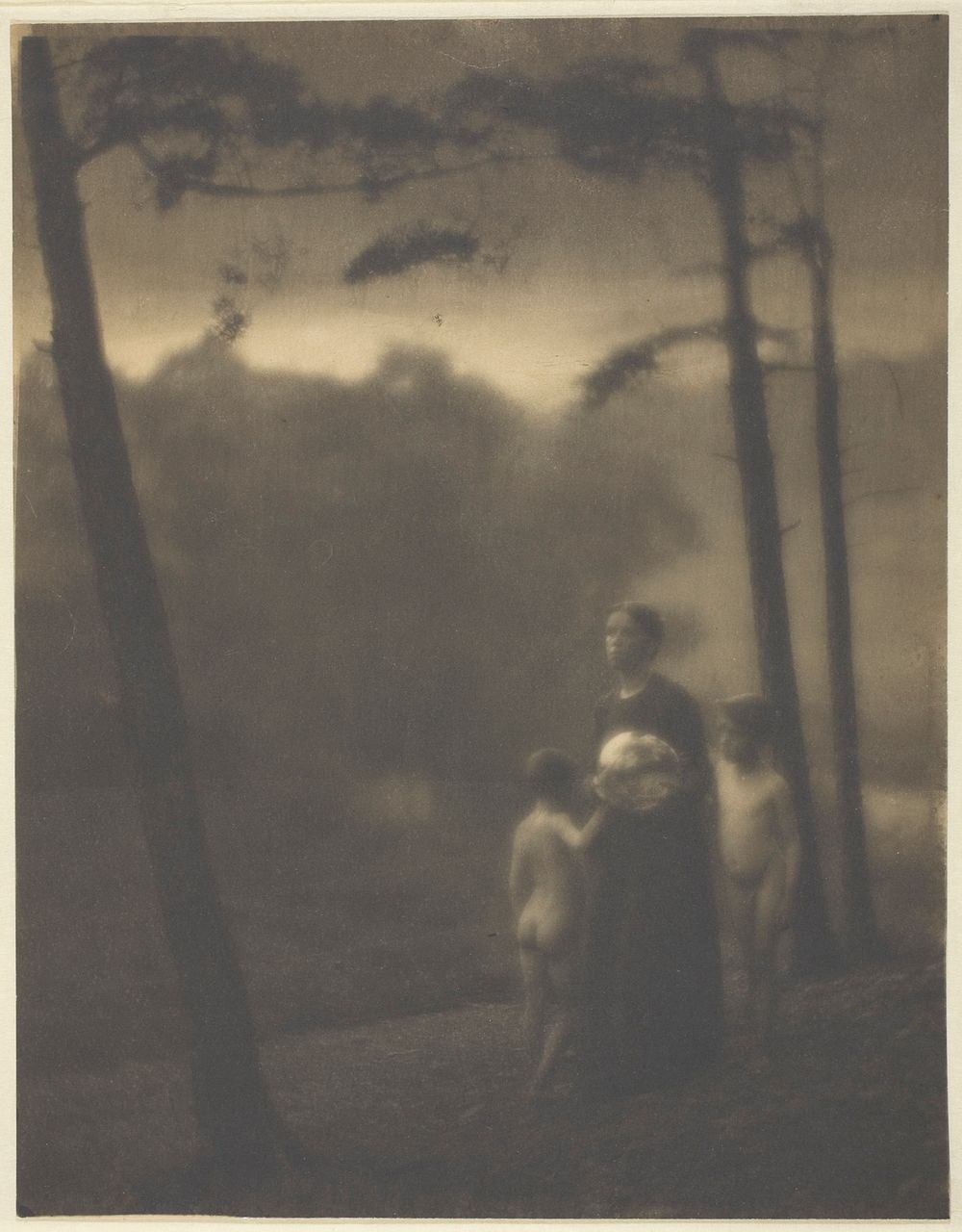 Evening—Mother and Boys by Clarence H. White
