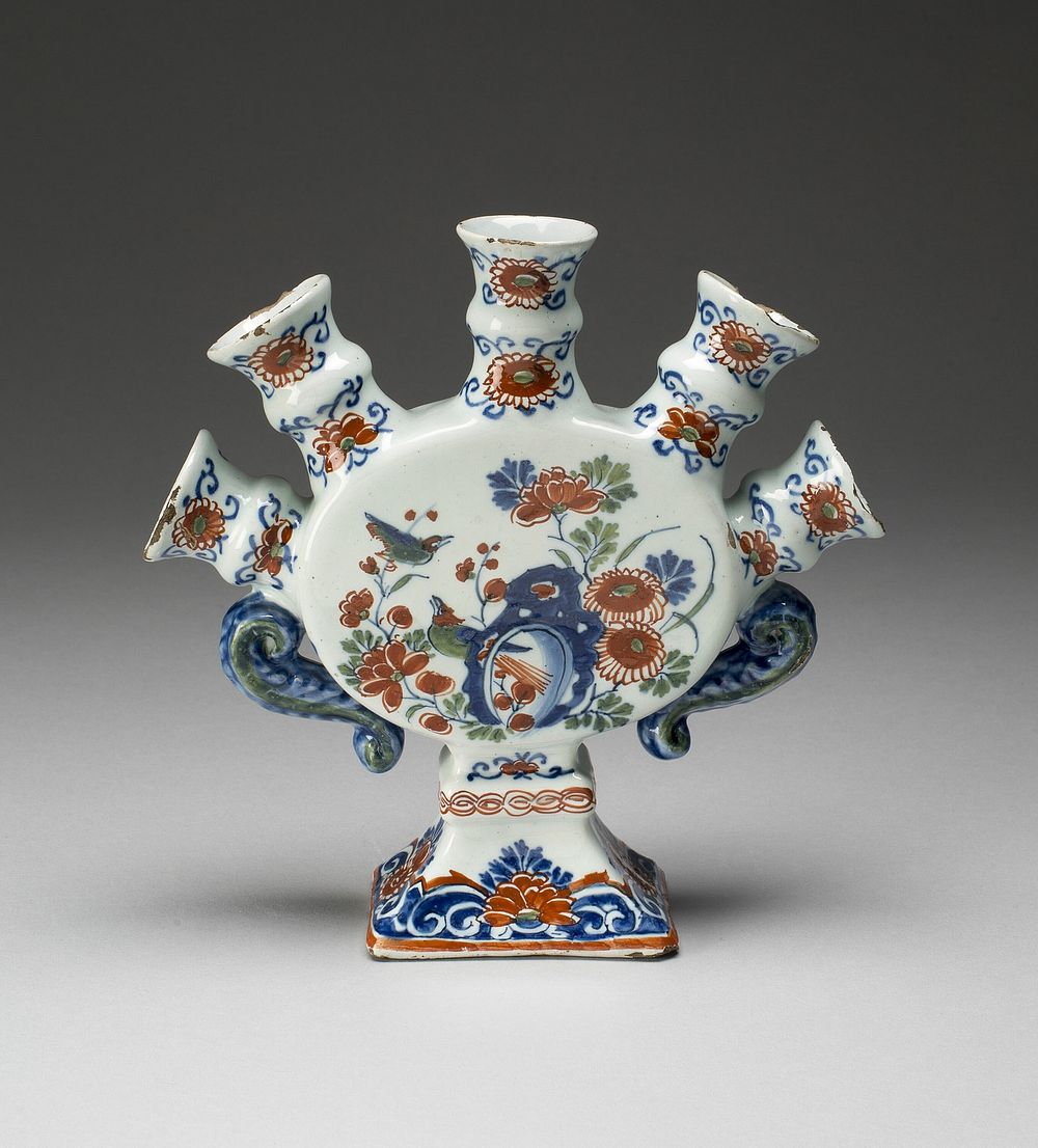 Flower Vase (one of a pair) by Grieksche A Factory (Maker)