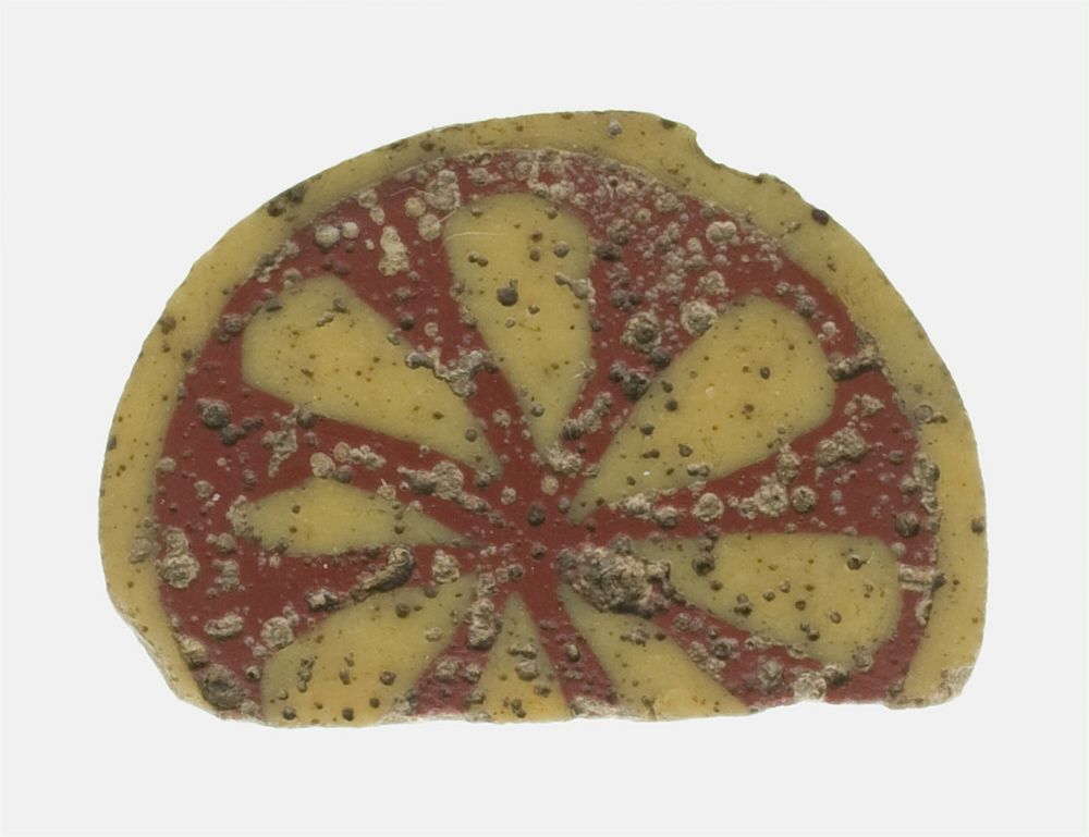 Fragment of an Inlay Depicting a Rosette by Ancient Roman