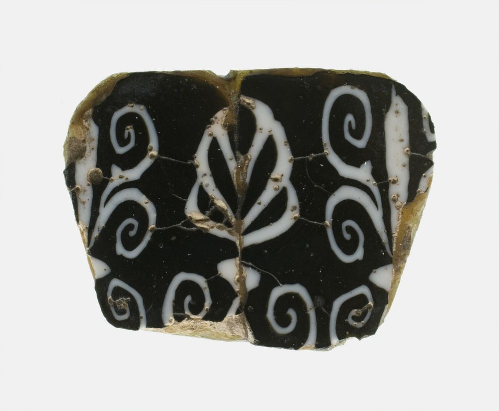 Fragment of a Floral Inlay by Ancient Egyptian