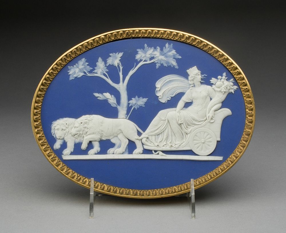 Plaque with Triumph of Cybele by Wedgwood Manufactory (Manufacturer)
