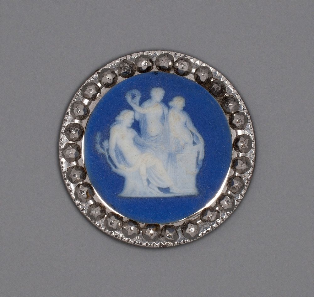 Button with Sacrifice to Hygieia by Wedgwood Manufactory (Manufacturer)