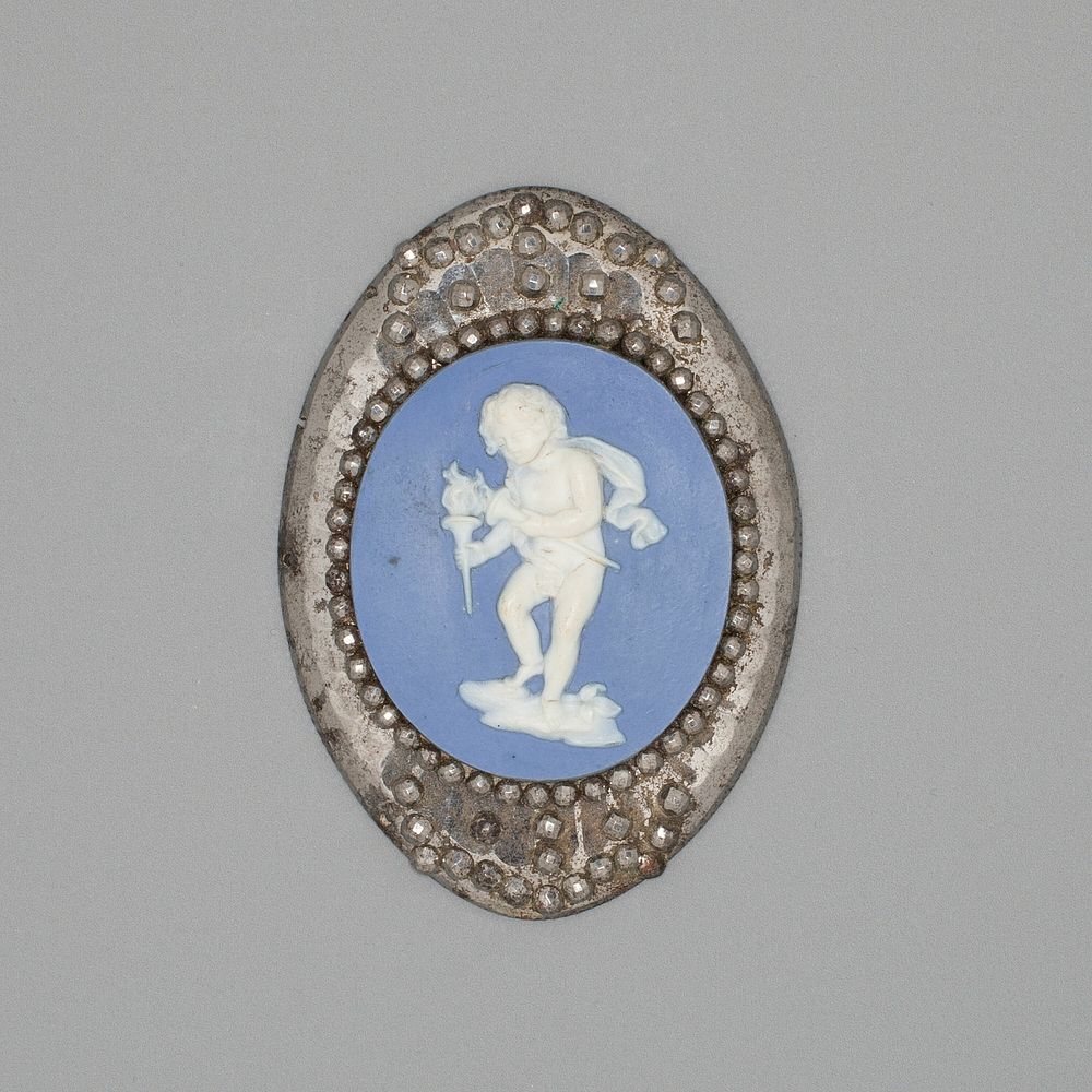 Medallion with Cupid Lighting His Wick by Wedgwood Manufactory (Manufacturer)