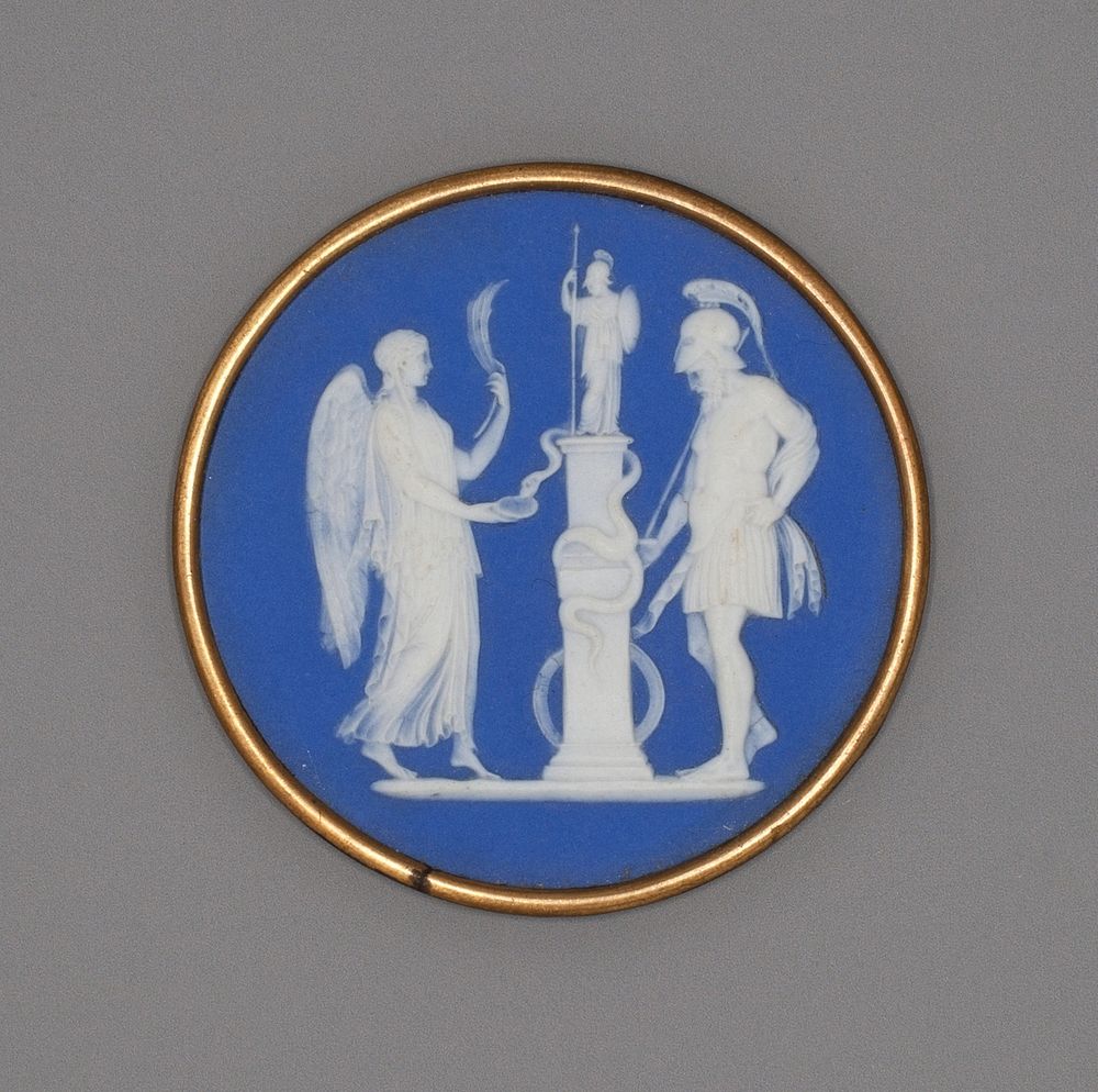 Medallion with Warrior and Priestess by Wedgwood Manufactory (Manufacturer)