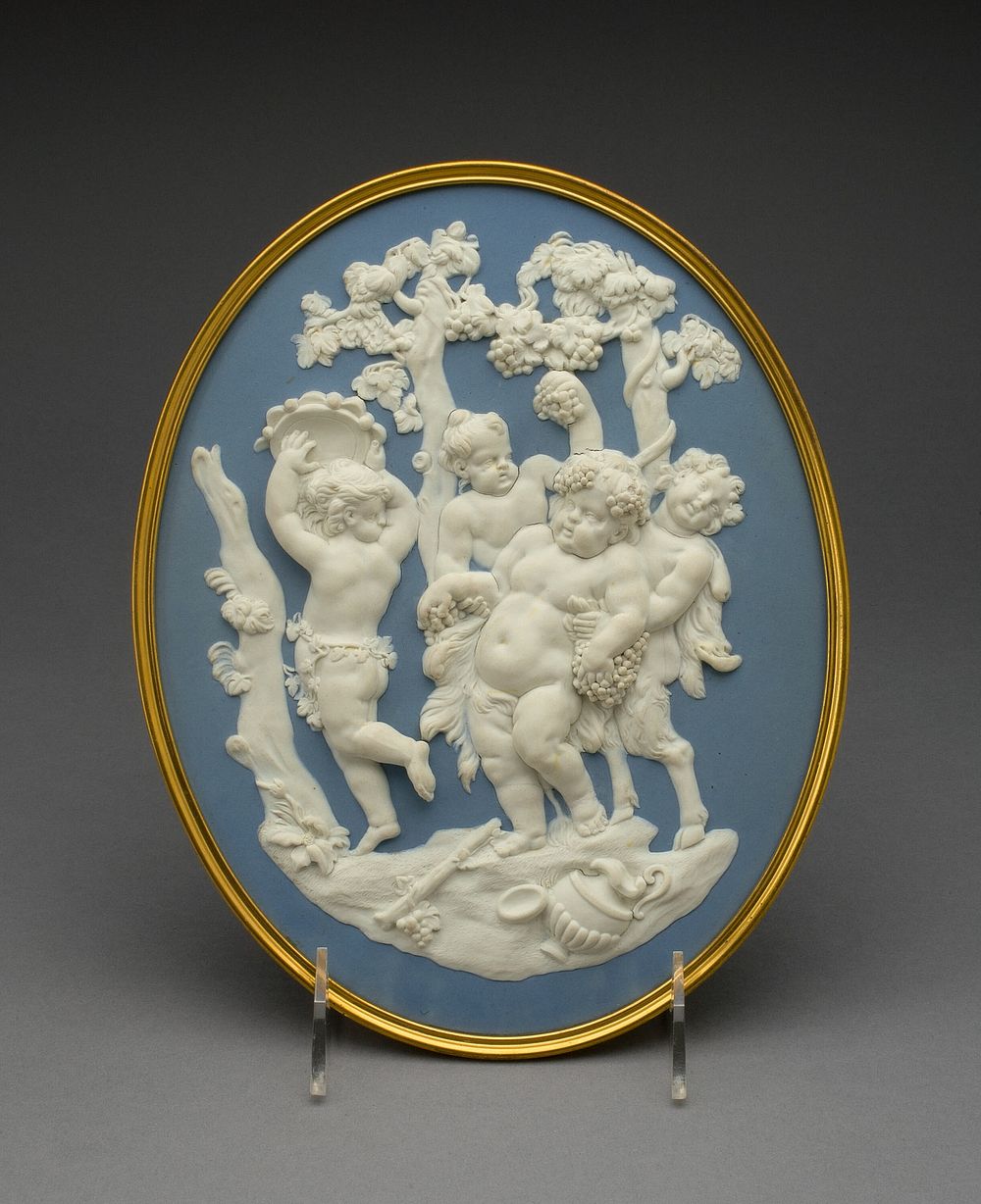 Plaque with Bacchus, Fauns, and Silenus by Wedgwood Manufactory (Manufacturer)