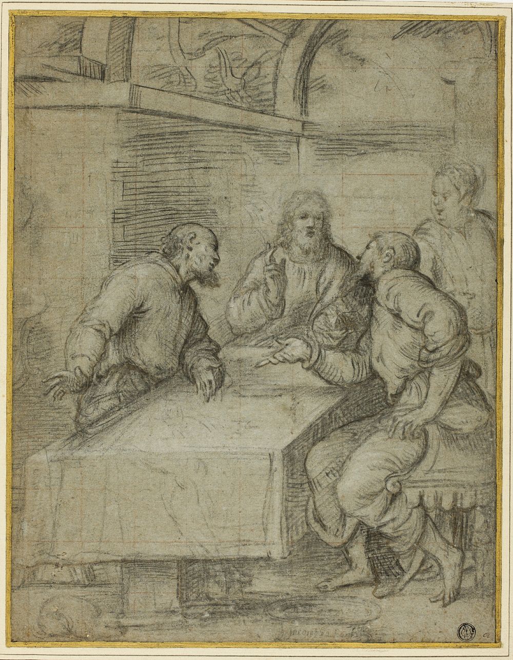 Study for the Supper at Emmaus by Giulio Campi