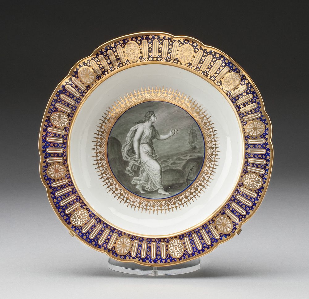 Soup Plate from the "Hope Service" Made for the Duke of Clarence by Worcester Porcelain Factory (Manufacturer)