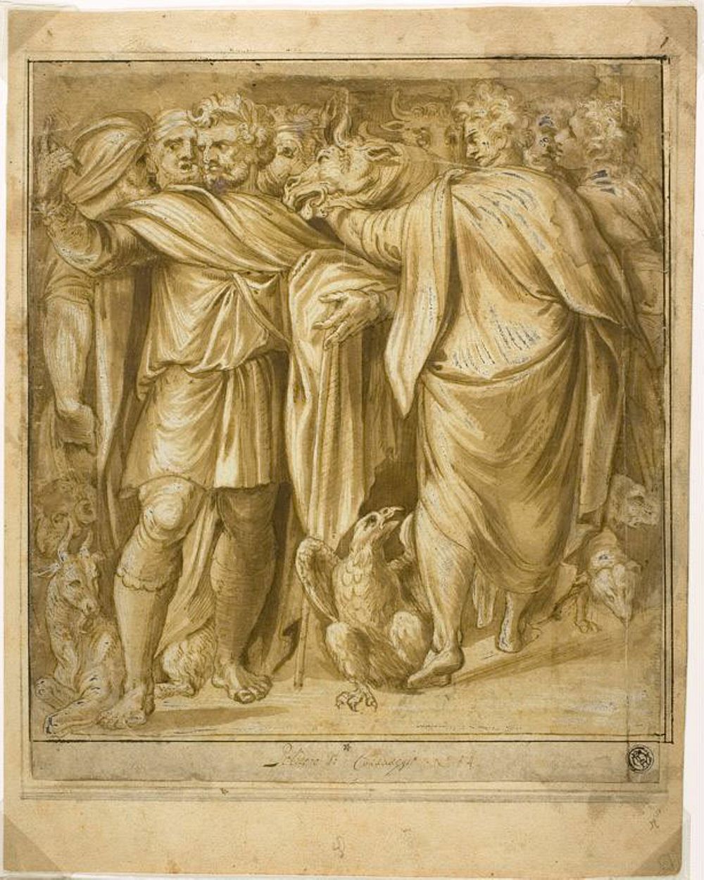 Sacrificial Scene by Polidoro da Caravaggio