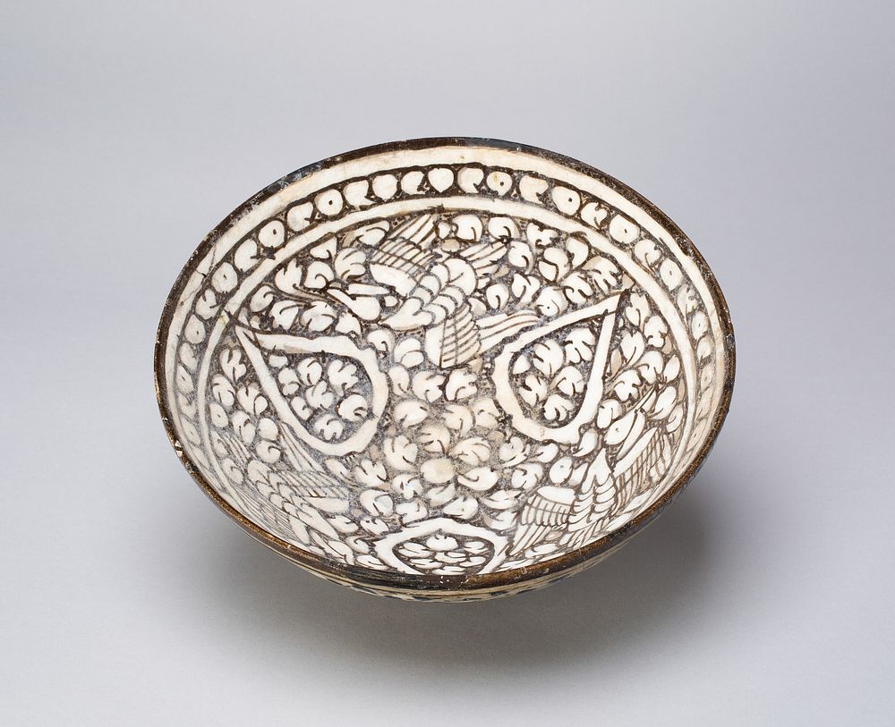 Bowl with Birds by Islamic