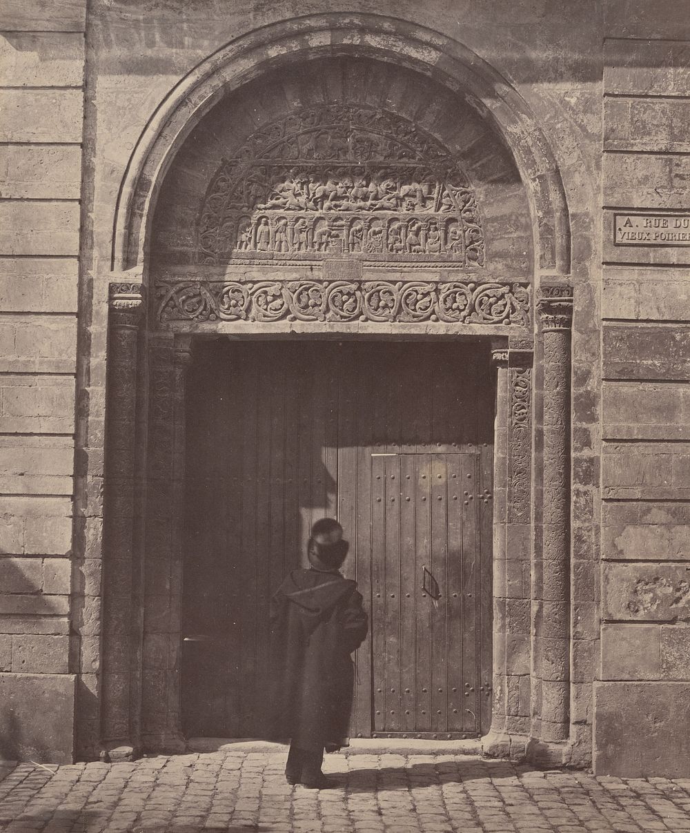 The Portal of Saint Ursinus at Bourges, rue du Vieux Poirier by Bisson Frères