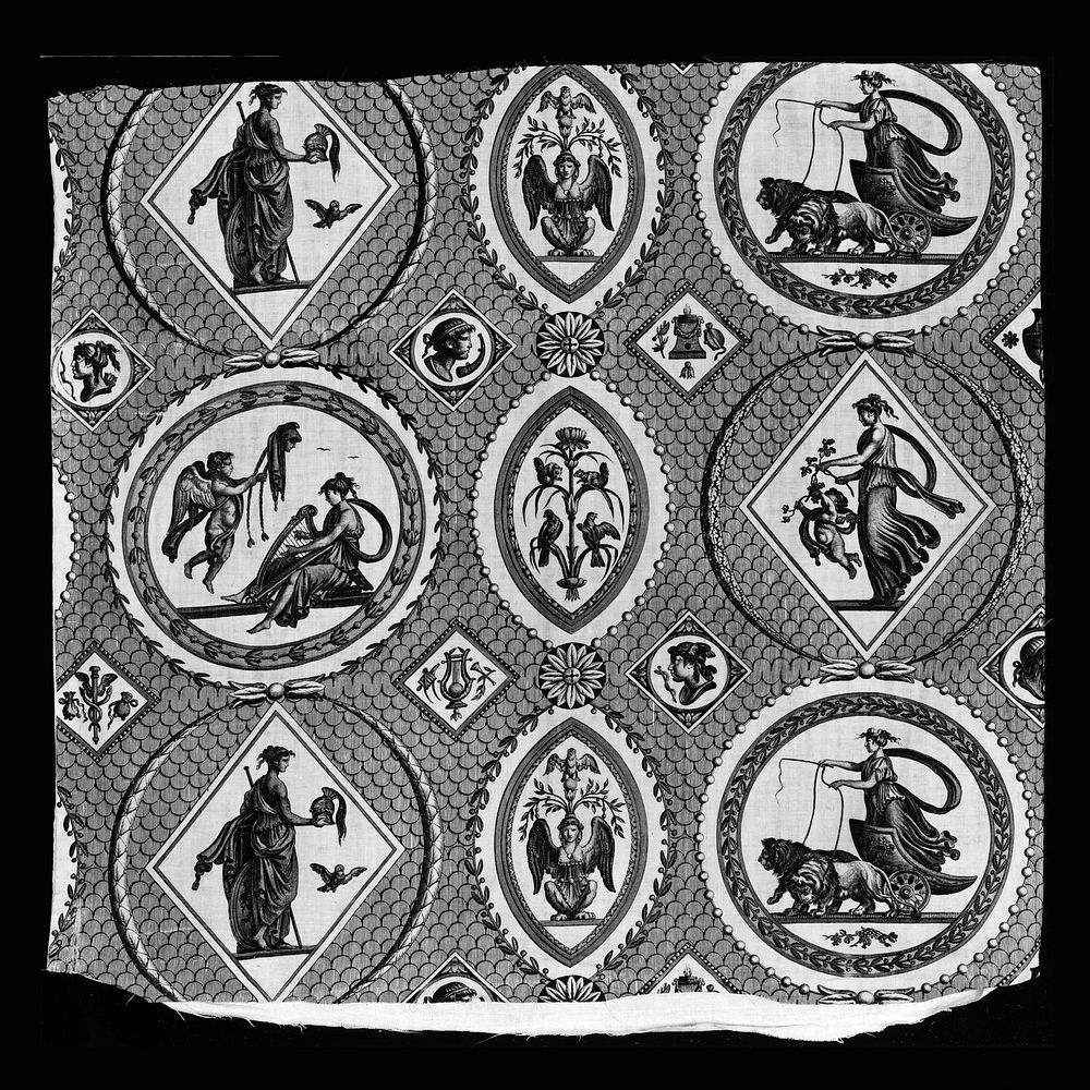 Medallions Antiques (Antique Medallions) (Furnishing Fabric), Les Déesses de L'Olympe(Goddesses of Olympia) (Furnishing…