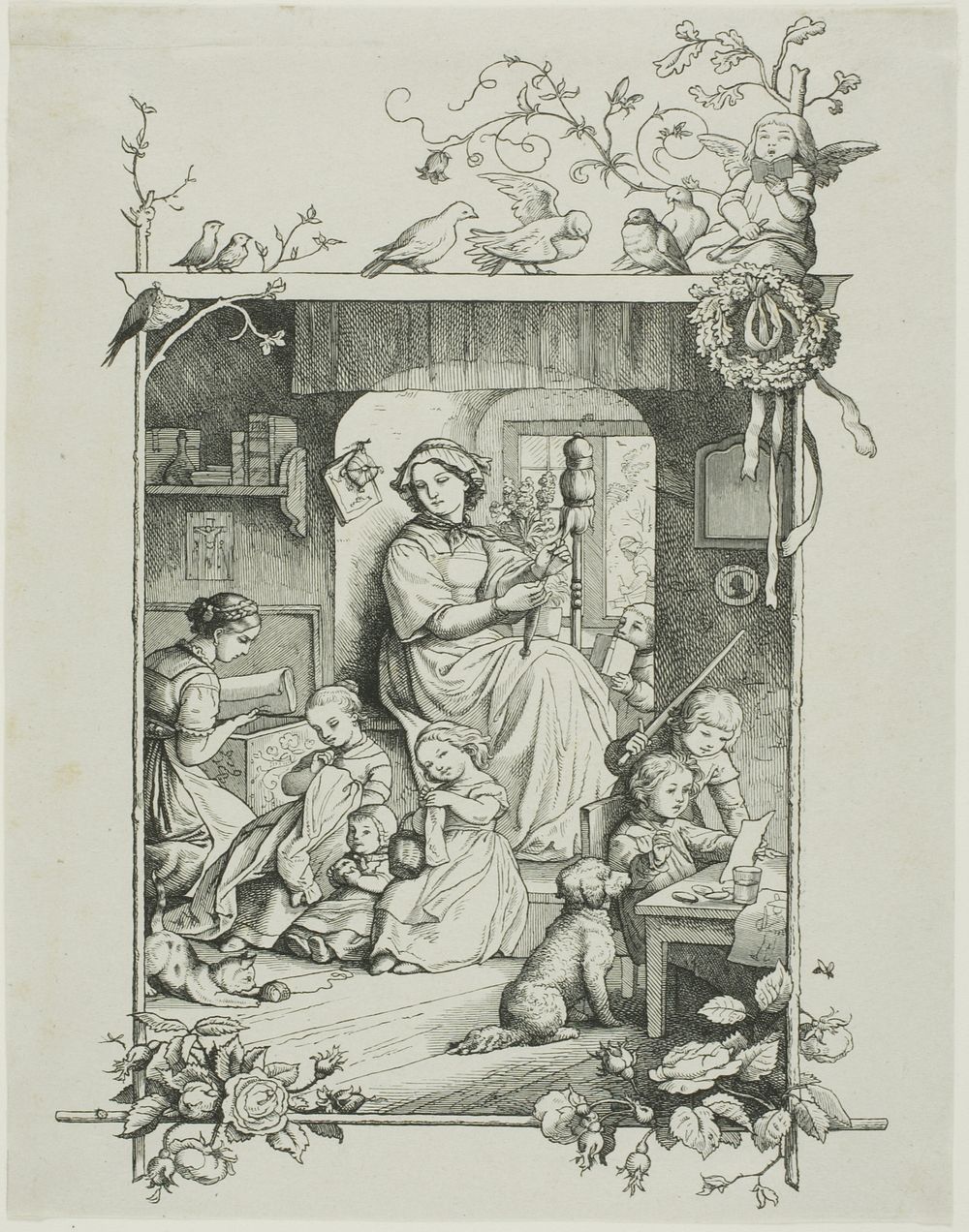 The Housewife by August Gaber (Engraver)