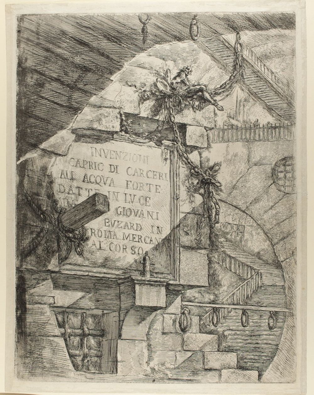 Title Page from Imaginary Prisons by Giovanni Battista Piranesi