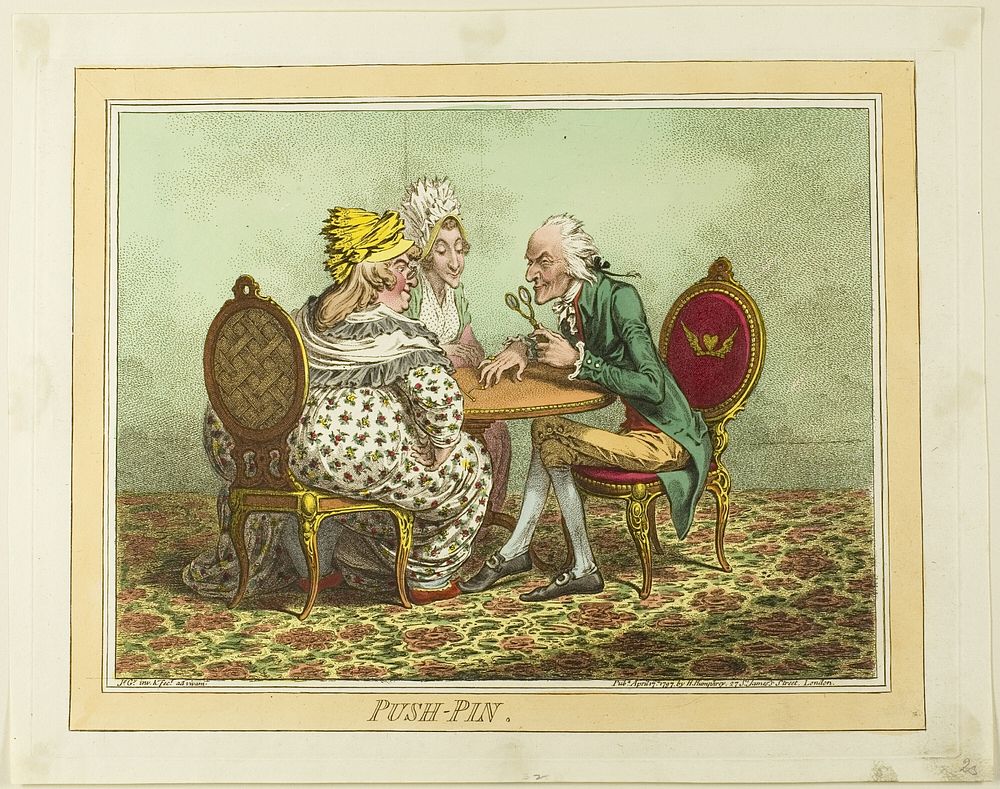 Push-Pin by James Gillray