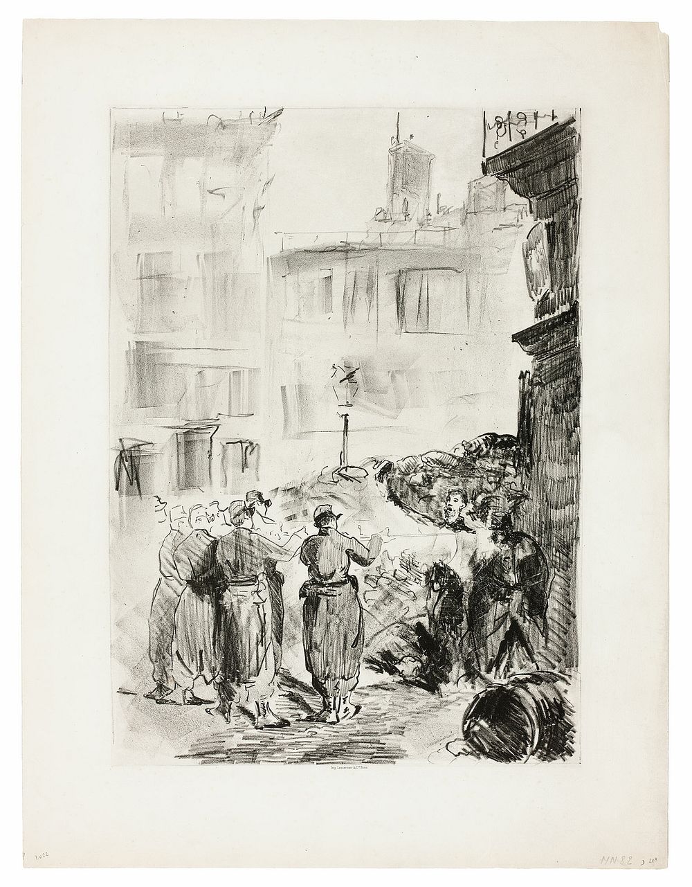 The Barricade by Édouard Manet