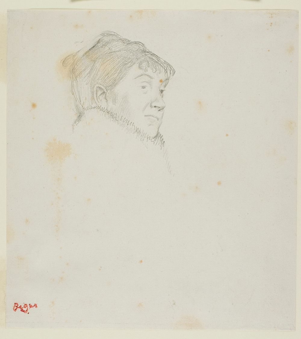 Portrait of Madame Dietz-Monnin (formerly Head of a Woman) by Hilaire Germain Edgar Degas