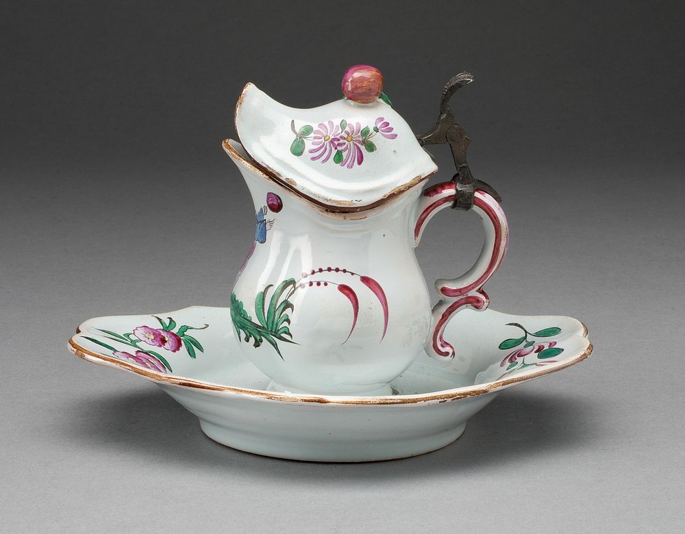 Mustard Pot with Stand by Strasbourg Pottery and Porcelain Factory