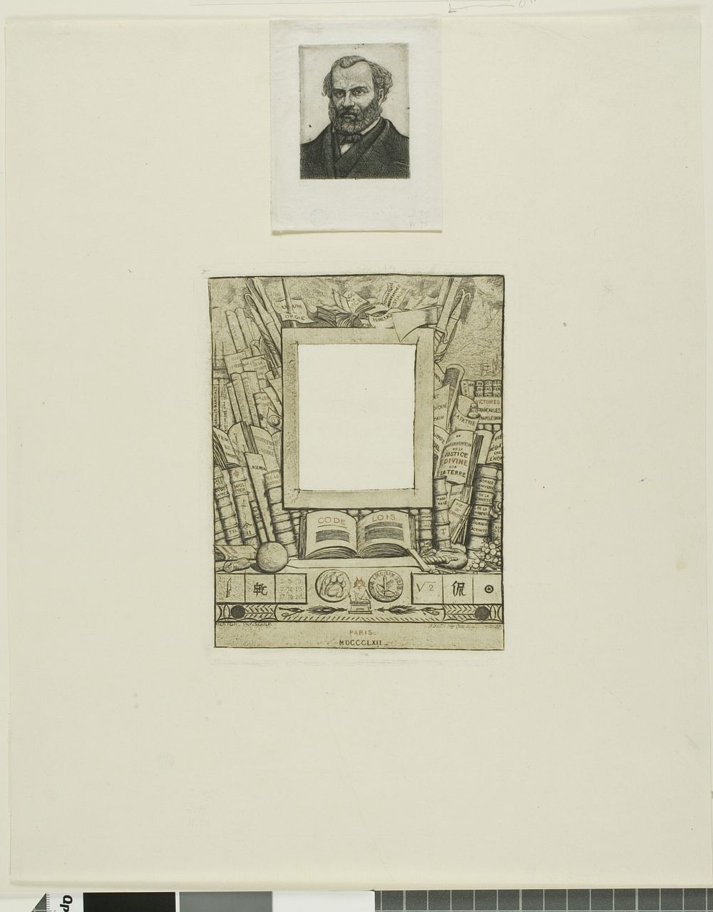 Design for a Frame for the Portrait of Armand Guéraud by Charles Meryon