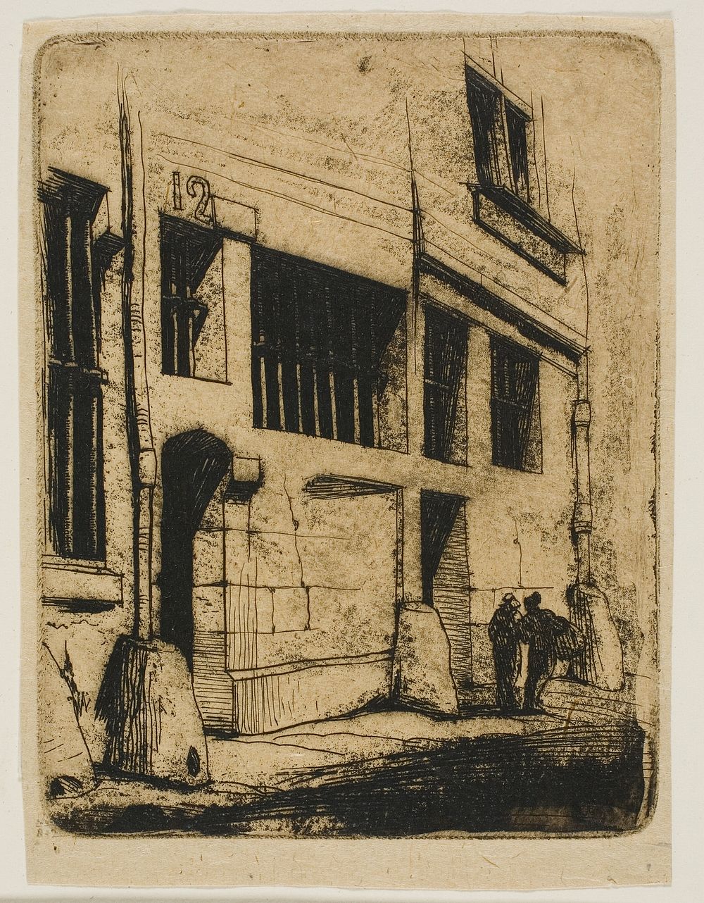 La rue des Mauvais Garçons by Charles Meryon