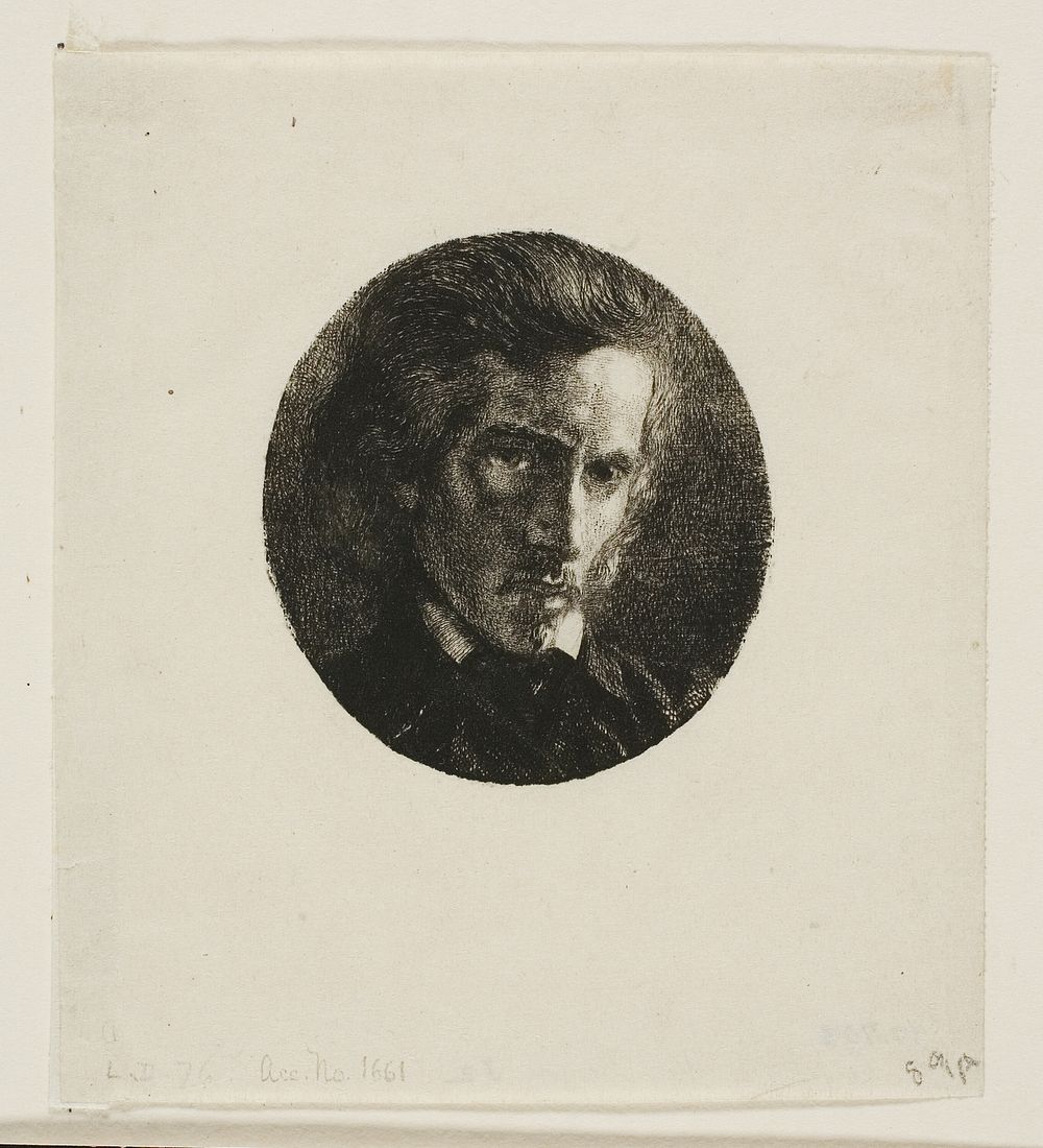 Portrait of Edmond de Courtives by Charles Meryon