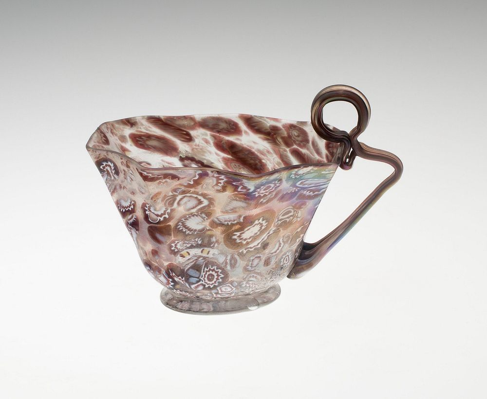 Octagonal Cup with Handle