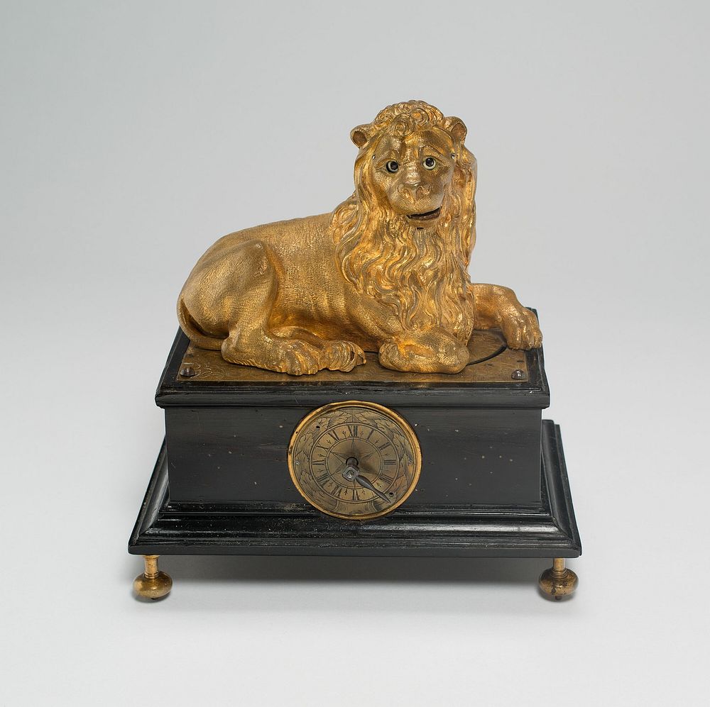 Automaton Clock in the Shape of a Lion