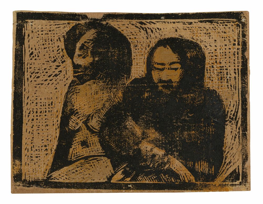 Two Maoris by Paul Gauguin
