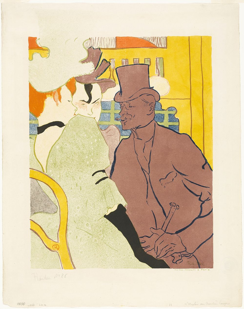 The Englishman at the Moulin Rouge by Henri de Toulouse-Lautrec