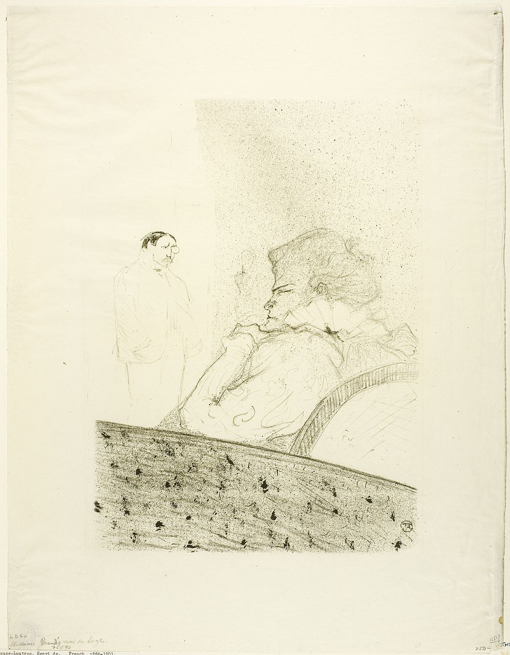 Brandès in her Box by Henri de Toulouse-Lautrec