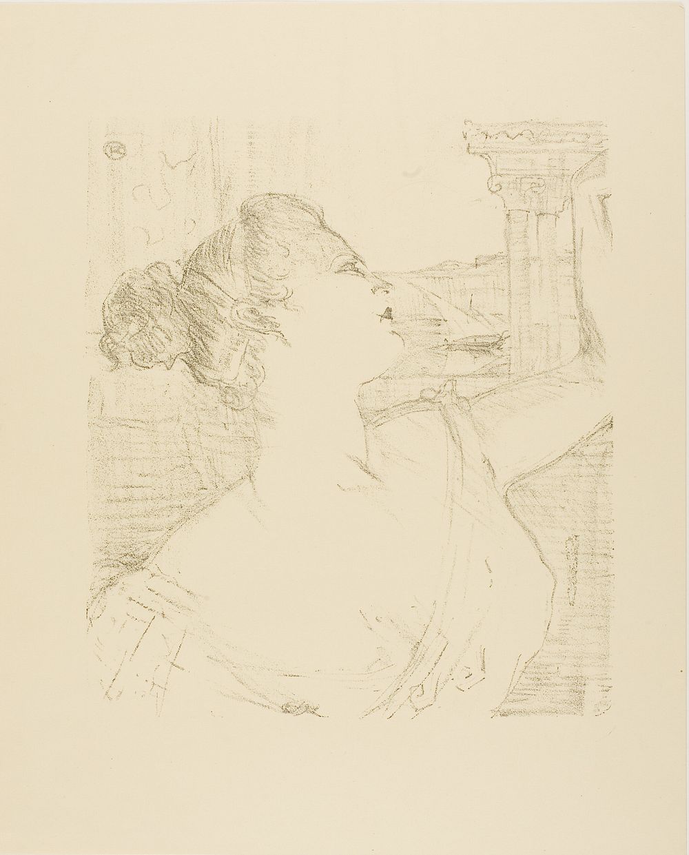 Sybil Sanderson, from Treize Lithographies by Henri de Toulouse-Lautrec
