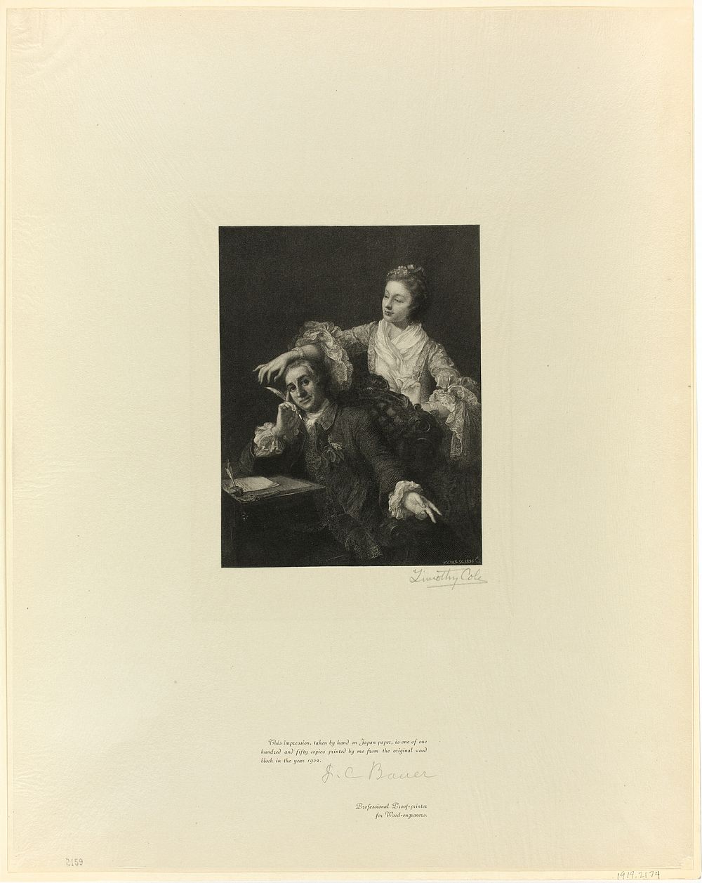 Garrick and his wife, from Old English Masters by Timothy Cole