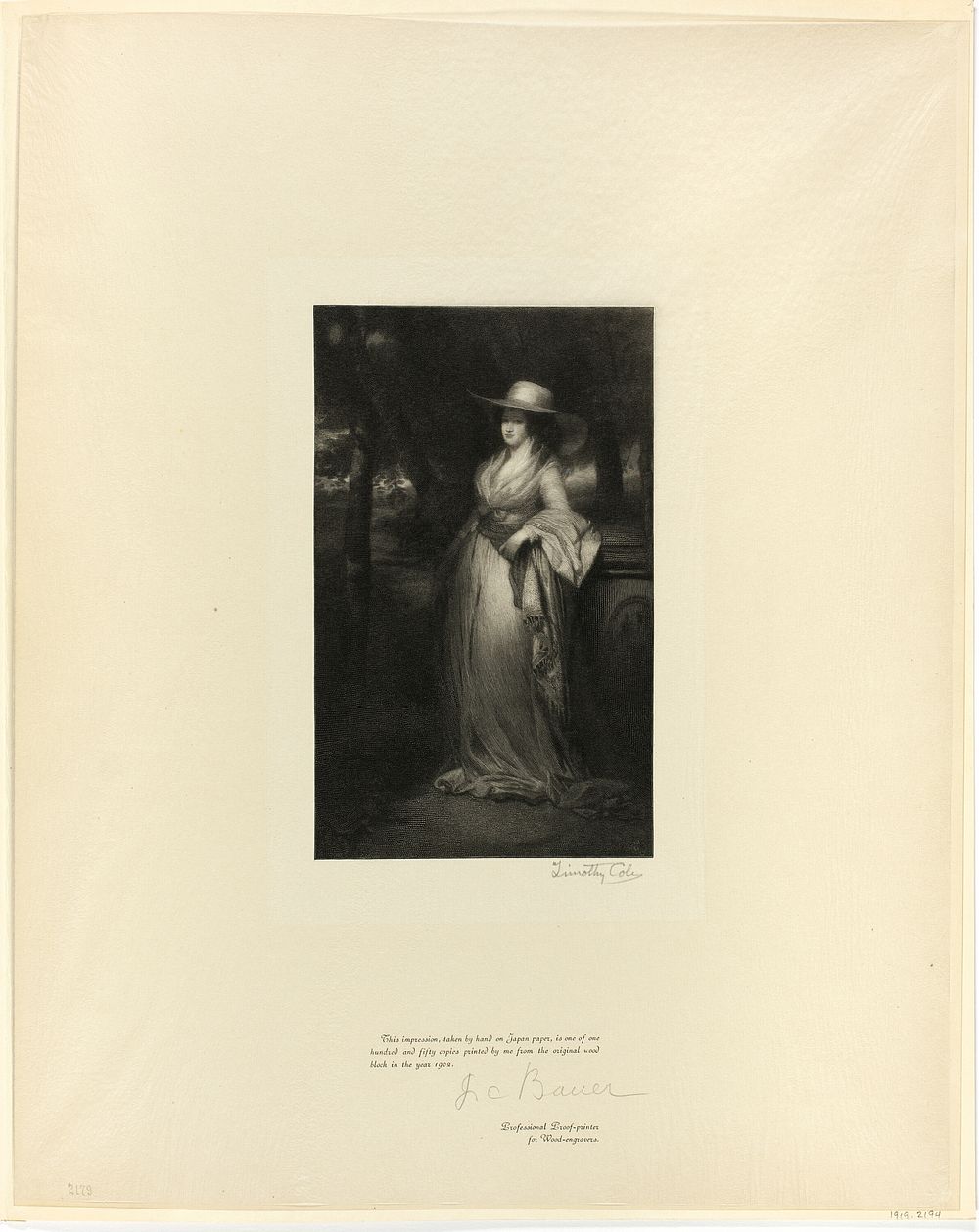 Portrait of a Lady, from Old English Masters by Timothy Cole