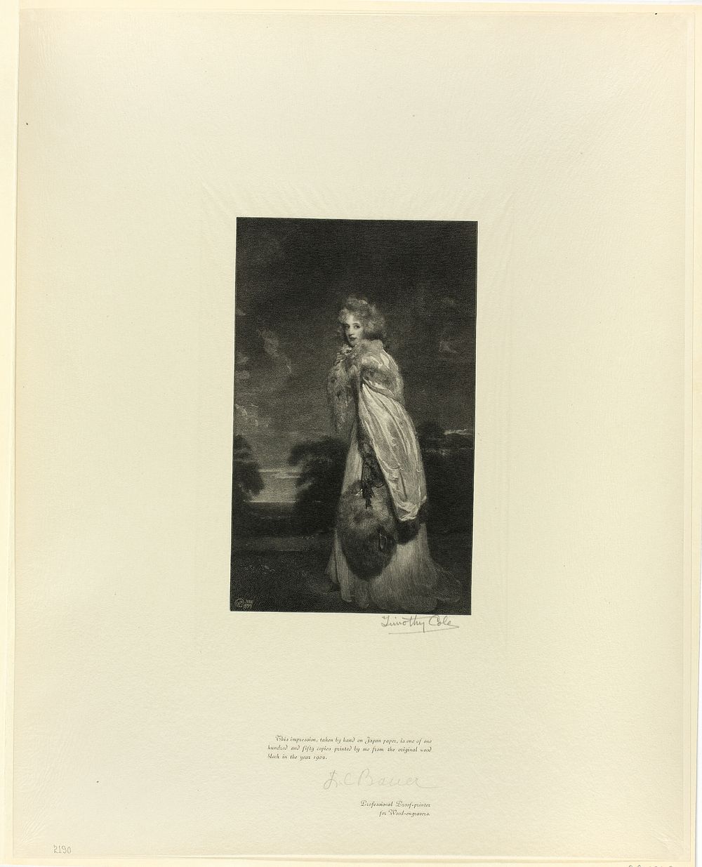 Lady Derby (Miss Farren), from Old English Masters by Timothy Cole