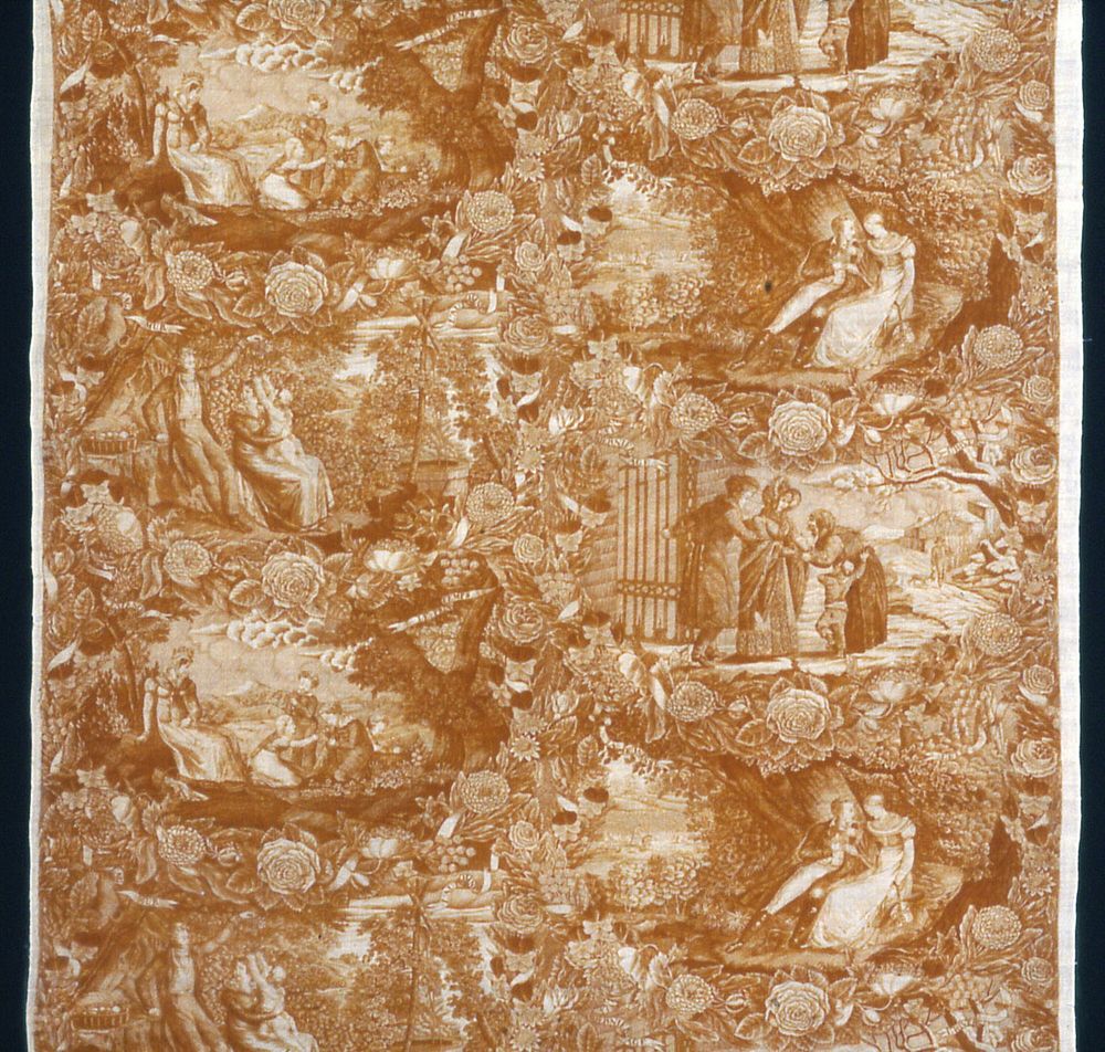 The Seasons and the Ages of Man (Furnishing Fabric) by Frédéric Etienne Joseph Feldtrappe (Designer)