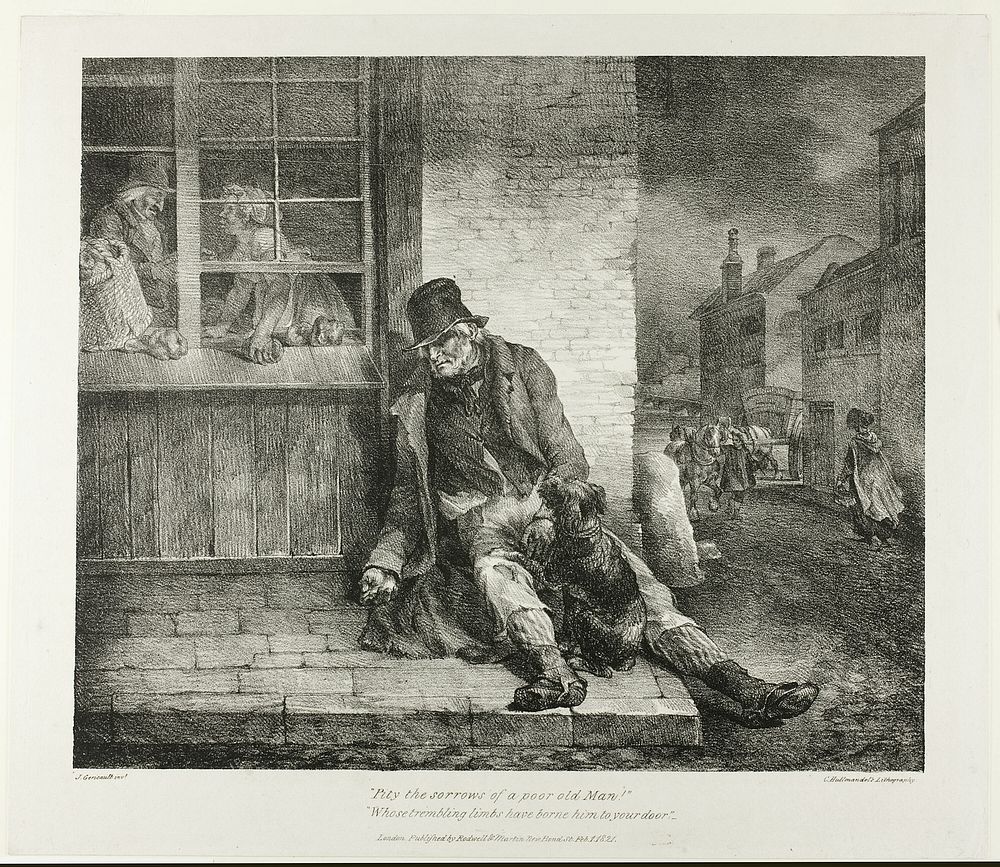 Pity the Sorrows of a Poor Old Man!... plate 2 from Various Subjects Drawn from Life on Stone by Jean Louis André Théodore…