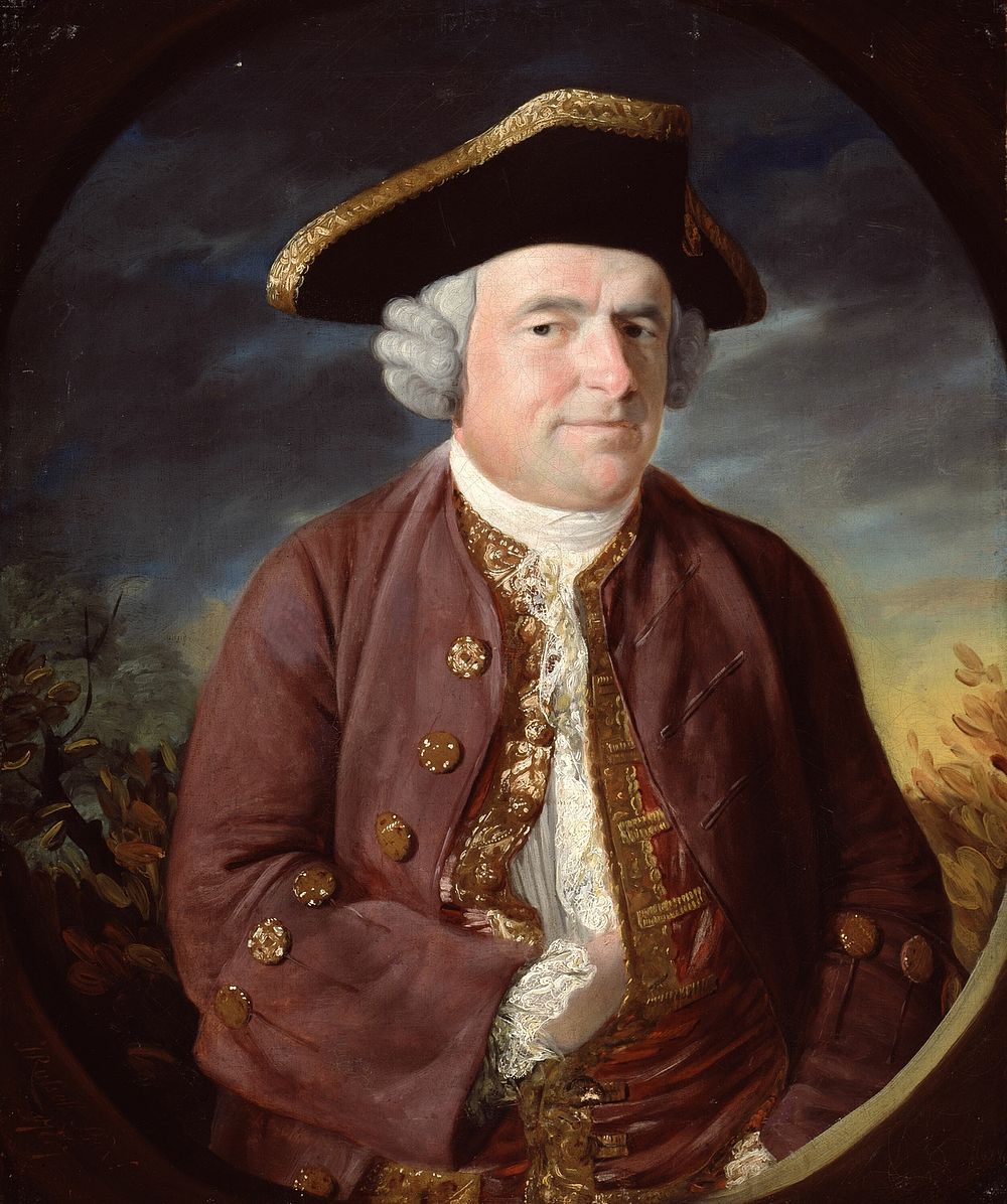 Portrait of a Man in a Tricorn Hat by John Russell